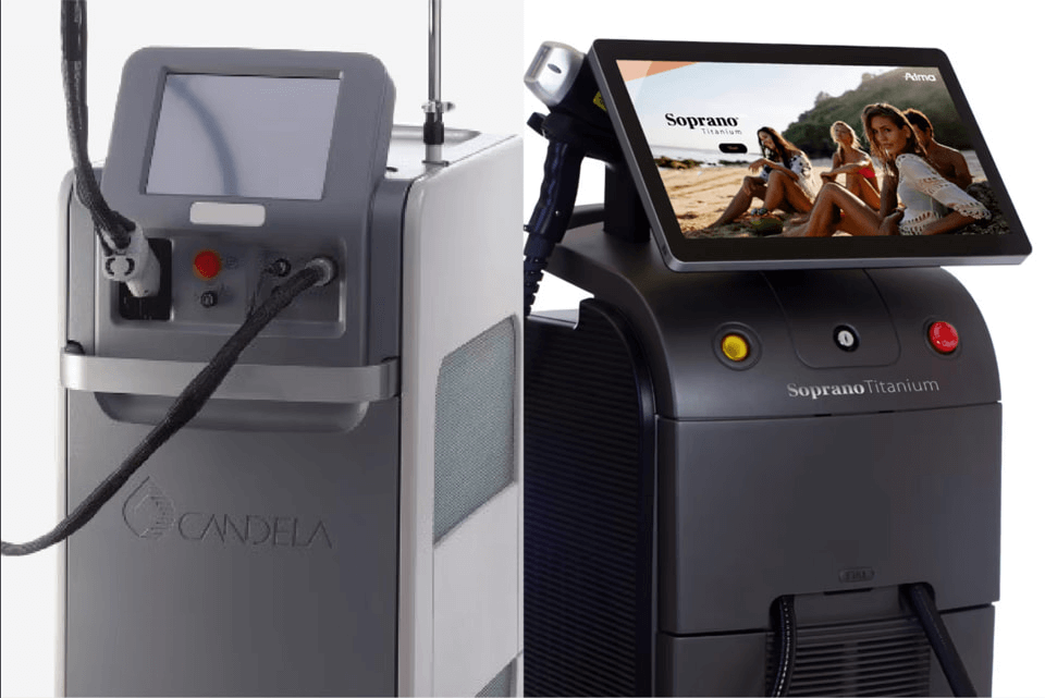 高出力レーザーによる高い脱毛効果